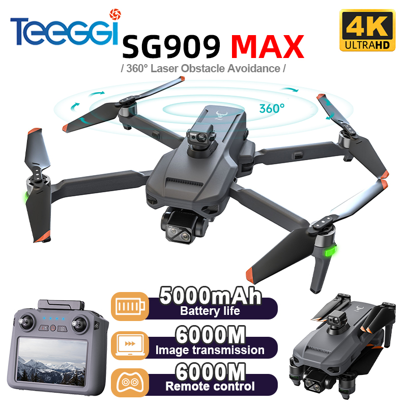 Drone Gimbal Brushless - Teeggi SG909 MAX GPS Drone 4K