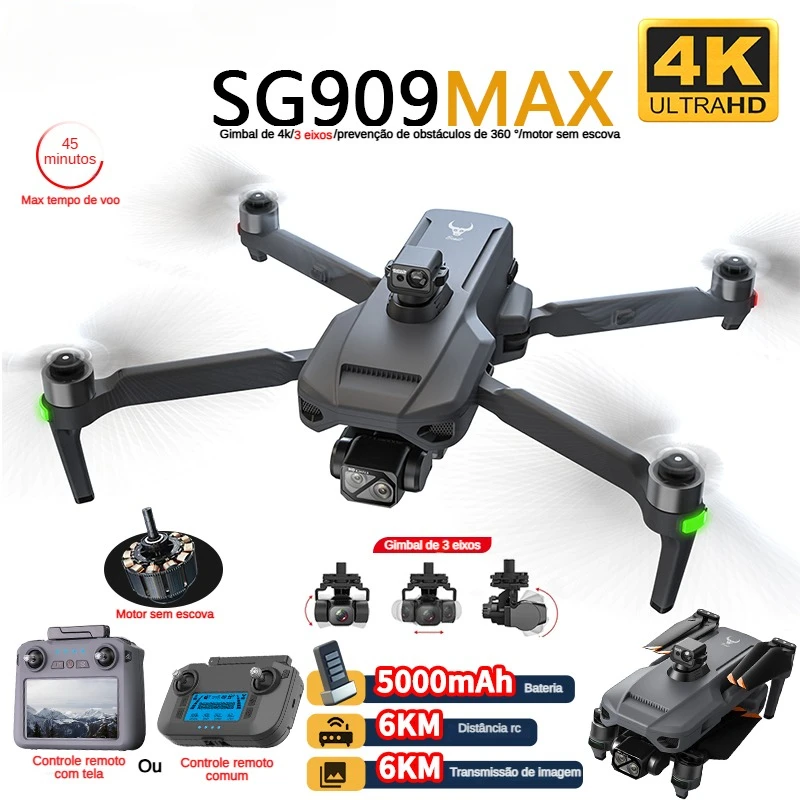 Drone Gimbal Brushless - ZLL SG909 SG909MAX 4K Kameralı Profesyonel