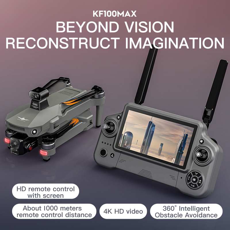 KF100 MAX GPS Drone 4K Kamera  - Drone Gimbal Brushless incelemesi ve fiyatı